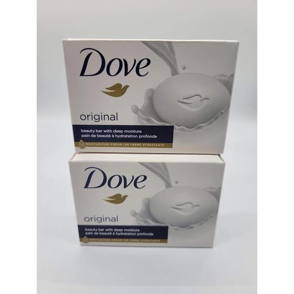 Dove Other - Dove Original Beauty Bar Soap 3.75 Oz Lot 2 Moisturizing Cream White Body